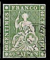 95002bK  SWITZERLAND - STAMP - Zumstein # 26C Or 26G - Very Fine  USED - Gebraucht