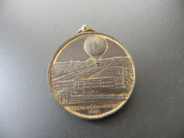 Medaille Paris Ascension Grand Ballon Captif à Vapeur De Henry Giffard 1878 - Non Classificati