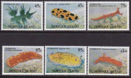 Norfolk Island 1993 Sea Slugs Sc 538-43 Mint Never Hinged - Ile Norfolk