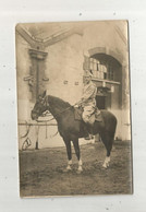 Cp , Carte Photo , Militaria ,militaire , Cavalier , Cheval , Rhénanie 1921 - Personaggi