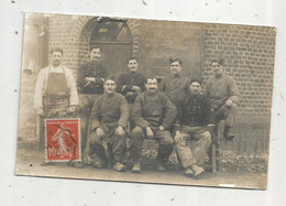 Cp , Carte Photo Roy , Villaines, Militaria ,militaires , Camp De Ruchard , Indre Et Loire , 1911, Atelier De La Presse - Personaggi