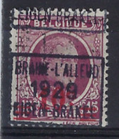 HOUYOUX Nr. 246 Voorafgestempeld Nr. 4801 C  BRAINE L'ALLEUD 1929 EIGENBRAKEL ; Staat Zie Scan ! - Roulettes 1920-29