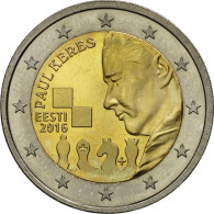 Estonia, 2 Euro, Paul Keres, 2016, SPL, Bi-Metallic - Estonie
