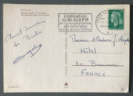 France N°1536A Sur Enveloppes, TAD POSTE AUX ARMEES (BERLIN) + Flamme - (B3608) - 1961-....
