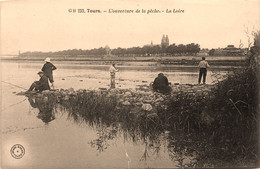 Tours * Ouverture De La Pêche * La Loire * Pêcheurs à La Ligne - Tours