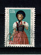Ref 1448 - Liechtenstein 1977 National Costumes 1Fr - Used Stamp SG 683 - Used Stamps