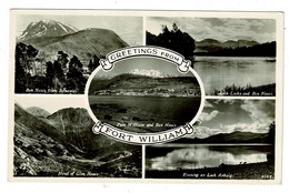 Ref BB 1450  - Real Photo Multiview Postcard - Fort William - Inverness-shire Scotland - Inverness-shire