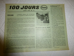 Journal 100 JOURS ESSO Juin 1961, Navire Pétrolier Esso Lorraine, Stade Esso Rueil ; REV02 - 1950 à Nos Jours