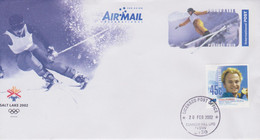 Australia 2002 Salt Lake Winter Olympics Prepaid Envelope - Winter 2002: Salt Lake City