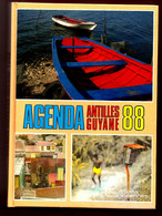 Rare Et Suoerbe Agenda Antilles Guyane 1988 - Martinique Guadeloupe Horoscope Foot Marius Trésor Janvion - Aimé Césaire - Blank Diaries