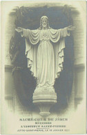 Carte Photo. Jette-Saint-Pierre. Sacré-Coeur De Jésus. Bénissez L'Institut Saint Pierre. 19/1/1920. - Jette