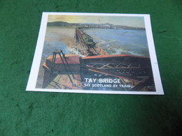 VINTAGE SCOTLAND: Tay Bridge Railway Poster See Scotland By Train Art Terence Cuneo - Angus