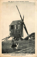 St Maxent * Le Moulin à Vent * Molen * Propriétaire Oswald CORDIER - Autres & Non Classés