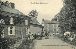 St Maulvis * Une Rue Du Village * Attelage âne * Villageois - Autres & Non Classés