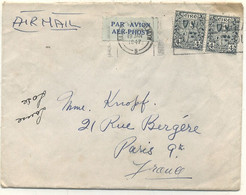 IRELANDE - LETTRE PAR AVION Pour PARIS . C à D  19 JAN.1947 - Storia Postale