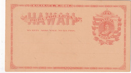 HAWAI   ENTIER POSTAL/GANZSACHE/POSTAL STATIONARY CARTE - Hawaï