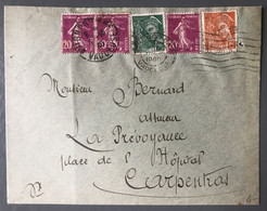 France N°190 (x3), 408 Et 411 Sur Enveloppe 11.10.1940 - (B3678) - 1921-1960: Modern Period