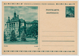 BOHEME MORAVIE - Ganzsache / Carte Postale (entier) / Pilsen Plzen 70h - Cartas & Documentos