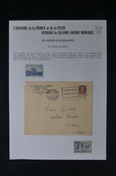 FRANCE - 2 Vignettes De La Ville De Paris + Enveloppe Commerciale Avec Oblitération Sur Les Vignettes En 1943 - L 85135 - Brieven En Documenten