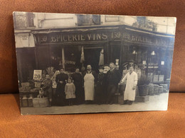 Paris 15ème * Carte Photo * Devanture Epicerie Vins CASSON , 159 Rue St Charles * Commerce Magasin - Arrondissement: 15