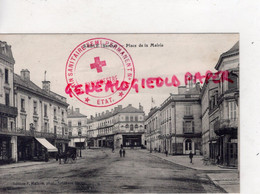 72 - SABLE SUR SARTHE-PLACE DE LA MAIRIE - RARE CACHET TRAIN SANITAIRE CROIX ROUGE N° 10- VAGUEMESTRE -EDITEUR MALICOT - Sable Sur Sarthe