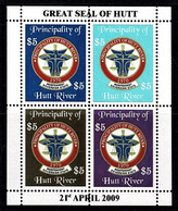 Hutt River Province 2009 Great Seal Of Hutt $20 Sheetlet MNH - Cinderelas
