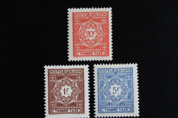 1947,ALGERIE TYPE RECOUVREMENT Y&T NO TA35,37,41  20c,1f,5f  NEUF MH* - Postage Due