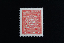 1947,ALGERIE TYPE RECOUVREMENT Y&T NO TA35 20C ROUGE NEUF MNH** - Strafport