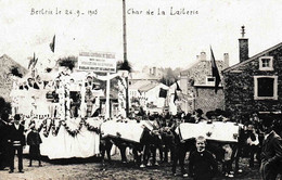 Bertrix Char De La Laiterie Centrale Le 24/09/1905 2 Médailles D’or Photo Carte L. Lenzen - Bertrix