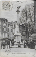 MILLAU: Monument Patriotique Bien  Animé  ( 1904) - Millau