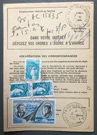 France Sabine Et PA Sur Ordre De Reéxpédition TAD MEULAN ANNEXE 1981 - (B3695) - 1961-....
