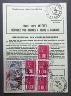 France Bequet Et PAs Sur Ordre De Reéxpédition TAD CHAMPOUEIL 1977 - (B3697) - 1961-....