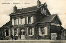 Hargicourt Pierrepont * La Gare * Ligne Chemin De Fer De La Somme - Autres & Non Classés