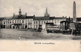 Renaix Ronse Grand’ Place Roulottes De Forains Montage Du Carrousel - Renaix - Ronse