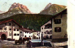 Scuol / Schuls, Dorfplatz, 1911 - Scuol