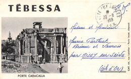 Algérie - TEBESSA - Carte-Lettre En 3 Parties - 13 Petites Photos (voir Les 4 Scans) - Tebessa