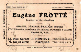 Buvard Eugène Frotté Courtier En Produits Agricoles Nantes (44) Et Pontivy (56) - Agriculture