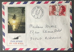 France Liberté De Gandon Sur Enveloppe, TAD Poste Aux Armées, Polynésie - (B3738) - 1961-....