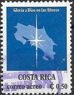 COSTA RICA 1978 Air. Christmas - 50c - Star Over Map Of Costa Rica FU - Costa Rica