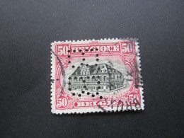 Belgien    ,  FIRMENLOCHUNG , Perfin , 2 Scans - 1909-34