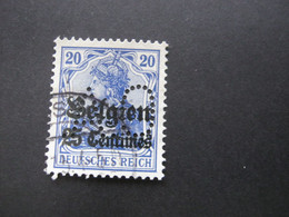 Belgien    ,  FIRMENLOCHUNG , Perfin , 2 Scans - 1934-51