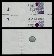 Test Note DE LA RUE GIORI "Da Vinci" Type G, Testnote,  170 X 90 Mm,beids. Druck, RRR, UNC, CV 50 $, SPECIMEN, Trial - Other - Europe