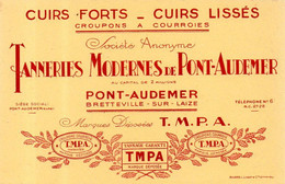 Buvard TPMA Tanneries Modernes De Pont Audemer (27) - T