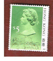 HONG KONG - MI 518V  -  1991  QUEEN ELIZABETH II   5,00 ( DATED 1991) - USED ° - Used Stamps
