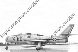 PHOTO AVION  RETIRAGE REPRINT  REPUBLIC F 84 - Aviación