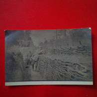 CARTE PHOTO SOLDAT TRANCHEE - Weltkrieg 1914-18