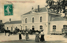 Parthenay * Gare Des Chemins De Fer De L'état * Le Parvis * Attelage - Parthenay