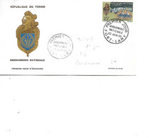 TCHAD N° 113 1ER JOUR GENDARMERIE - Storia Postale