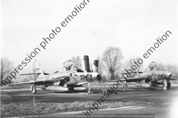 PHOTO AVION  RETIRAGE REPRINT  REPUBLIC RF84F  Thunderflash; 33° Escadre - Aviación