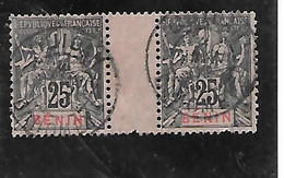 TIMBRE OBLITERE DU BENIN DE 1894 N°MICHEL 37 - Used Stamps